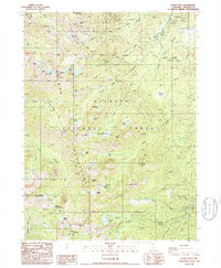 Eaton Peak 1986 topographic map thumbnail