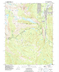 Echo Lake 1992 topographic map thumbnail