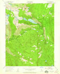 Echo Lake 1955 topographic map preview