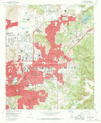 El Cajon 1967 topographic map thumbnail
