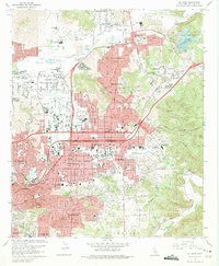 El Cajon 1967 topographic map thumbnail
