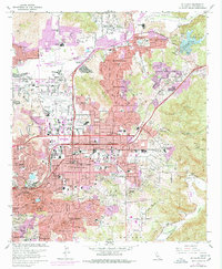 El Cajon 1967 topographic map thumbnail