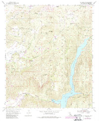 El Cajon Mountain 1955 topographic map thumbnail