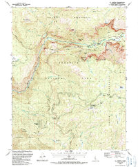 El Capitan 1990 topographic map thumbnail