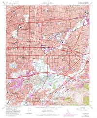El Monte 1966 topographic map thumbnail