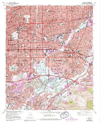 El Monte 1966 topographic map thumbnail