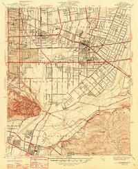 El Monte 1948 topographic map preview