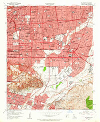 El Monte 1953 topographic map thumbnail