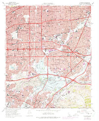 El Monte 1966 topographic map thumbnail