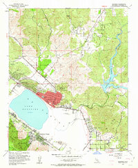 Elsinore 1953 topographic map thumbnail