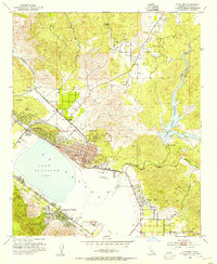 Elsinore 1953 topographic map thumbnail
