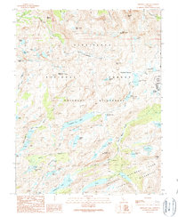 Emigrant Lake 1990 topographic map thumbnail