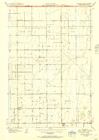 Esperanza School 1951 topographic map thumbnail
