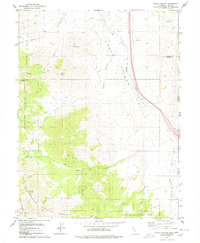 Evans Canyon 1978 topographic map thumbnail
