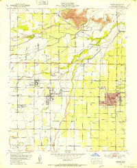 Exeter 1950 topographic map preview
