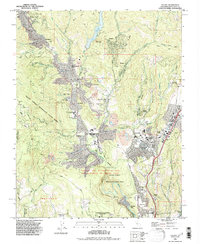 Felton 1991 topographic map thumbnail