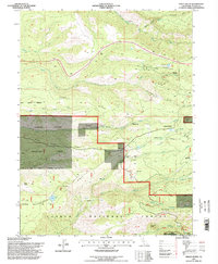 Finley Butte 1995 topographic map thumbnail