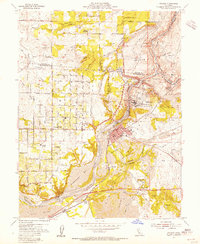 Folsom 1954 topographic map thumbnail
