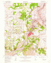 Folsom 1954 topographic map thumbnail