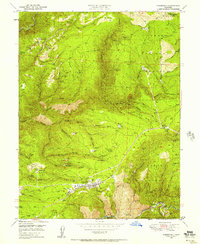Foresthill 1949 topographic map preview