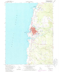 Fort Bragg 1960 topographic map thumbnail