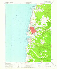 Fort Bragg 1960 topographic map thumbnail