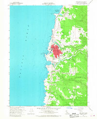 Fort Bragg 1960 topographic map thumbnail