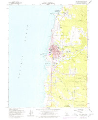 Fort Bragg 1960 topographic map thumbnail