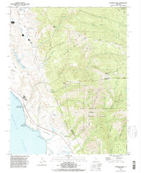 Franklin Point 1991 topographic map thumbnail