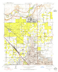 Fresno North 1946 topographic map preview