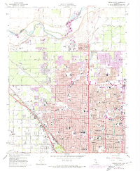 Fresno North 1965 topographic map thumbnail