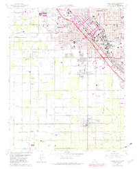 Fresno South 1963 topographic map thumbnail