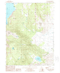 Gallatin Peak 1989 topographic map thumbnail