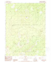 Garner Mountain 1988 topographic map thumbnail