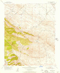 Garza Peak 1953 topographic map thumbnail