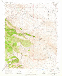 Garza Peak 1953 topographic map thumbnail