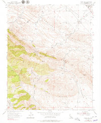 Garza Peak 1953 topographic map thumbnail