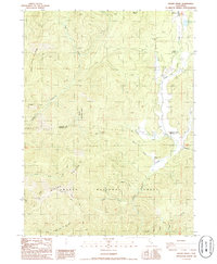 Girard Ridge 1986 topographic map thumbnail