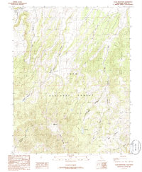 Glass Mountain 1986 topographic map thumbnail