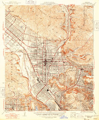 Glendale 1928 topographic map thumbnail