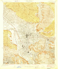 Glendale 1928 topographic map thumbnail