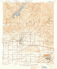 Glendora 1939 topographic map thumbnail