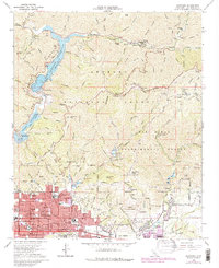 Glendora 1966 topographic map thumbnail