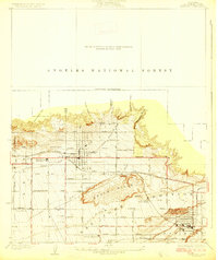 Glendora 1927 topographic map thumbnail