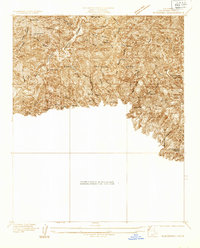 Glendora 1933 topographic map thumbnail
