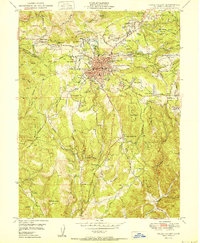 Grass Valley 1950 topographic map thumbnail