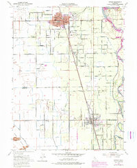 Gridley 1952 topographic map thumbnail