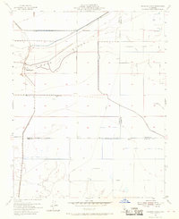 Hacienda Ranch 1954 topographic map thumbnail
