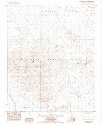 Hackberry Mountain 1984 topographic map preview
