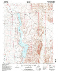Haiwee Reservoirs 1994 topographic map thumbnail